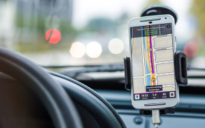 Navigation in car in Baltimore, MD