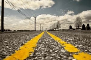 Close Up of Bumpy Road