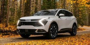 2024 Kia Sportage left front angle | Lanham, MD