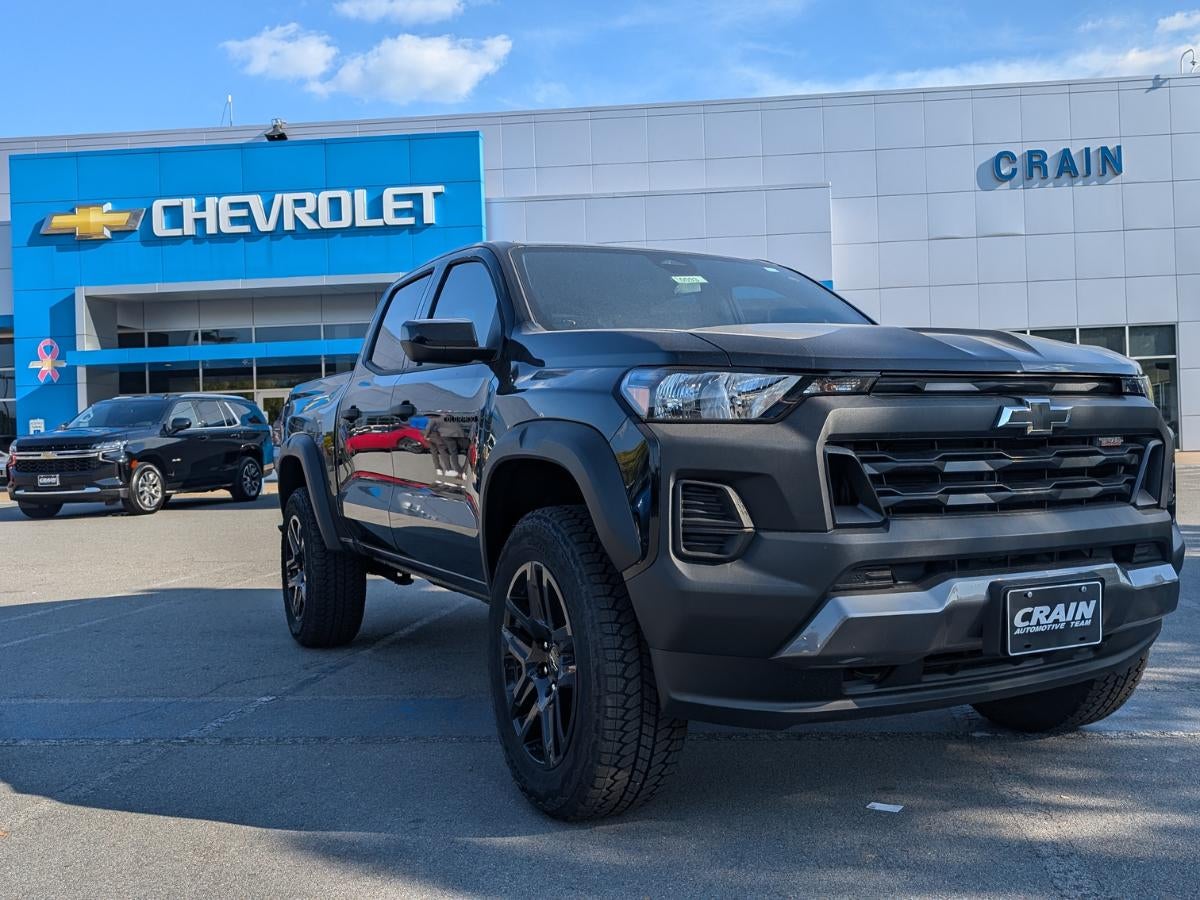 Chevy 4x4 truck parked at Crain Chevy dealership in Little Rock, AR