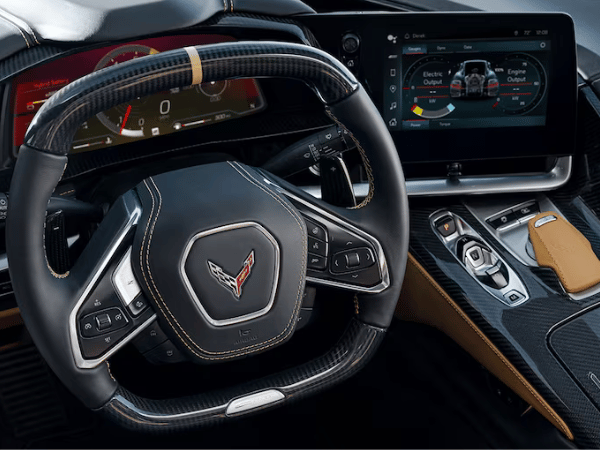 Interior of Corvette E-Ray