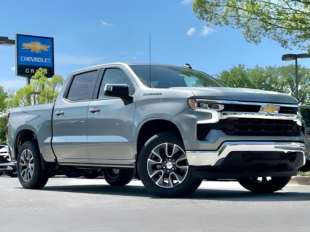Chevy Silverado 1500 truck at Crain Chevy dealership in Little Rock, Arkansas
