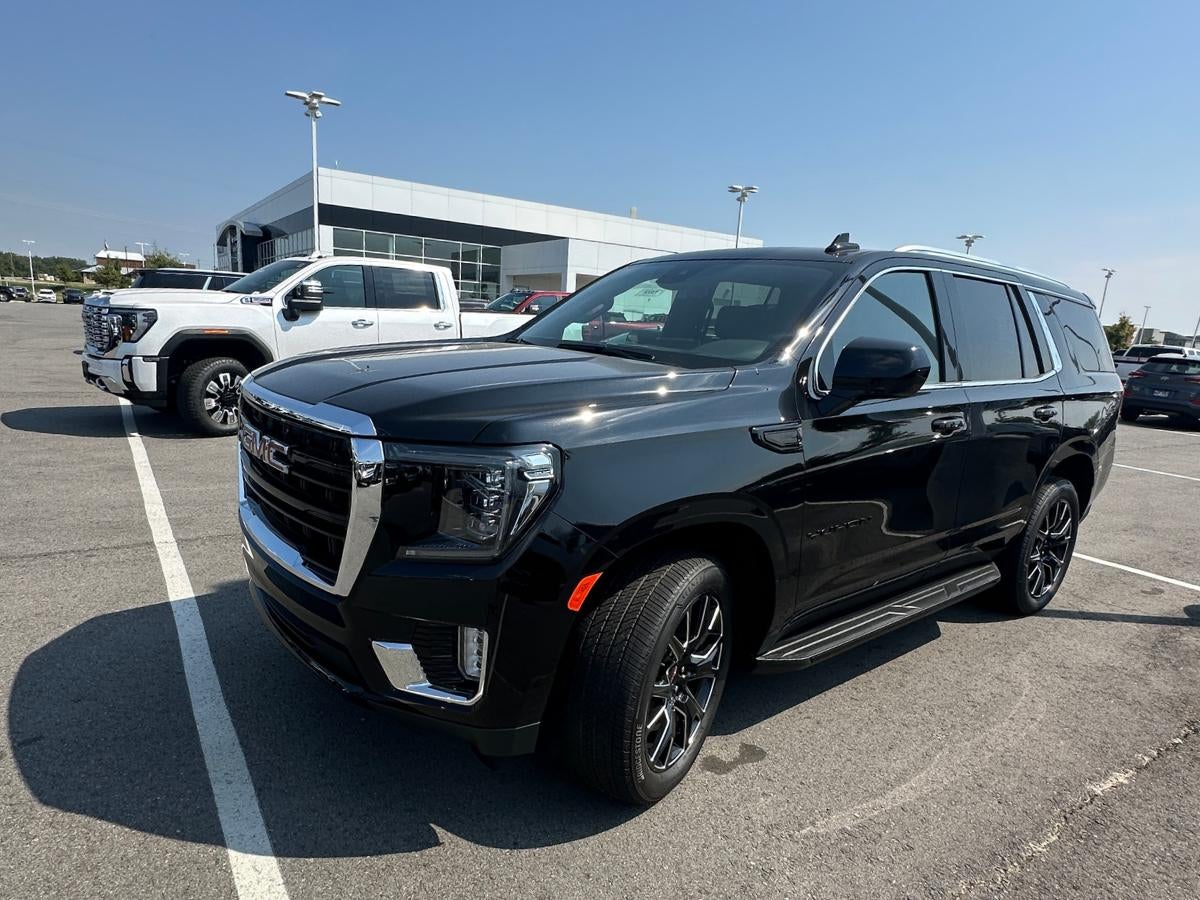 Black GMC Yukon SUV parked at Crain Buick GMC in Conway Arkansas