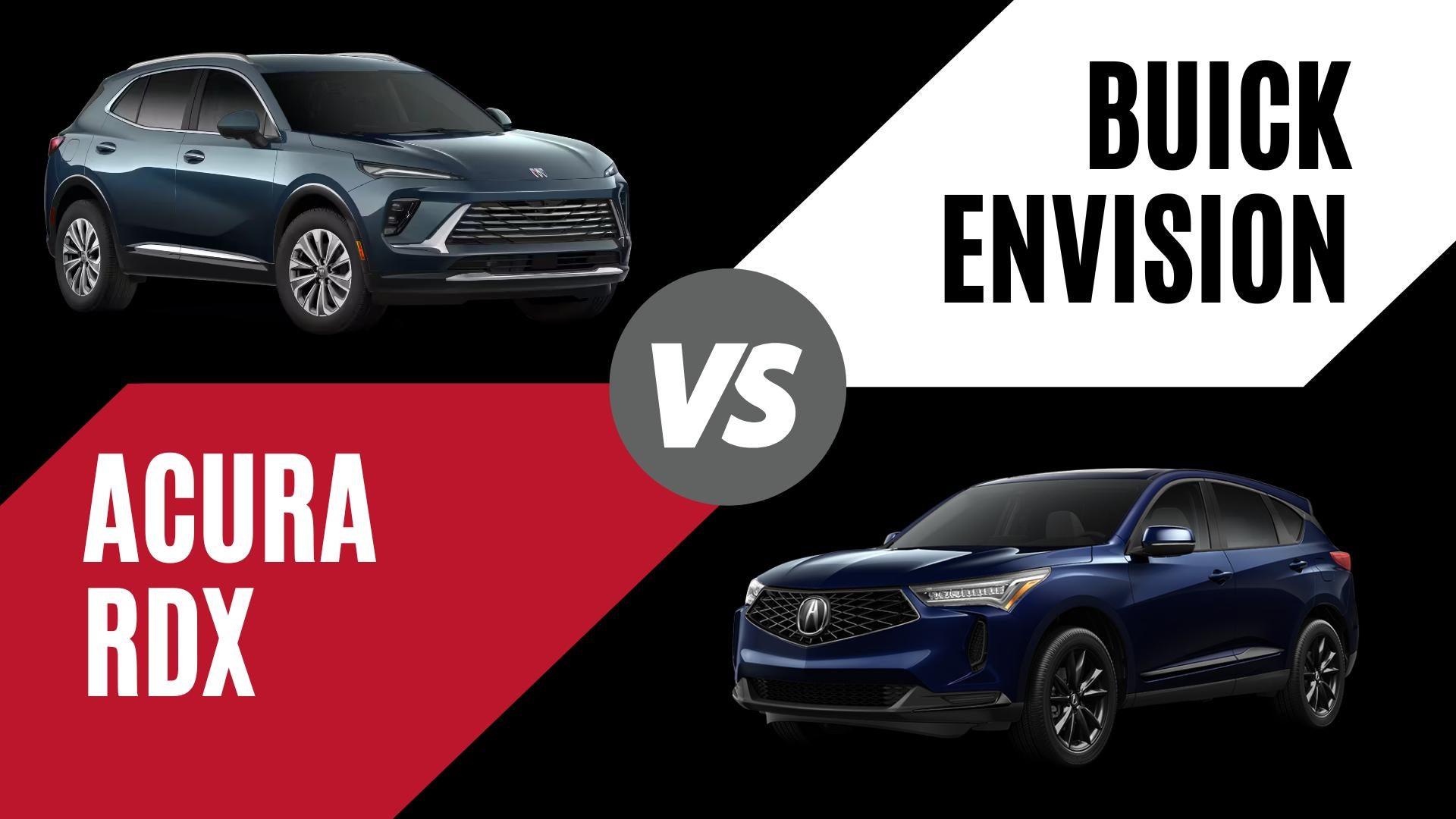 2026 Buick Envision and Acura RDX luxury SUVs compared for drivers in Conway, Arkansas