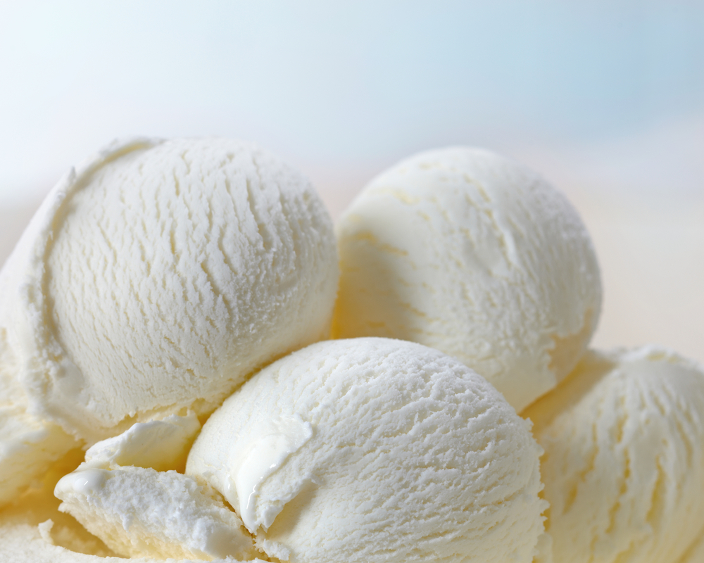 vanilla ice cream balls