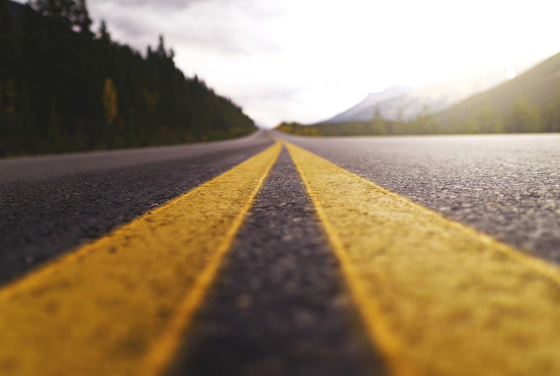 close up of road