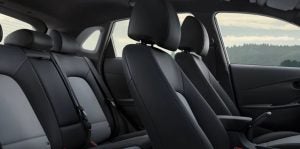 Interior view of a 2021 Hyundai Kona. | Hyundai dealer in Fort Smith, AR.
