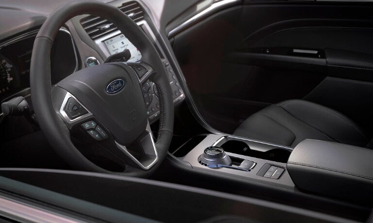 2020 Ford Fusion driverside window view of steering wheel