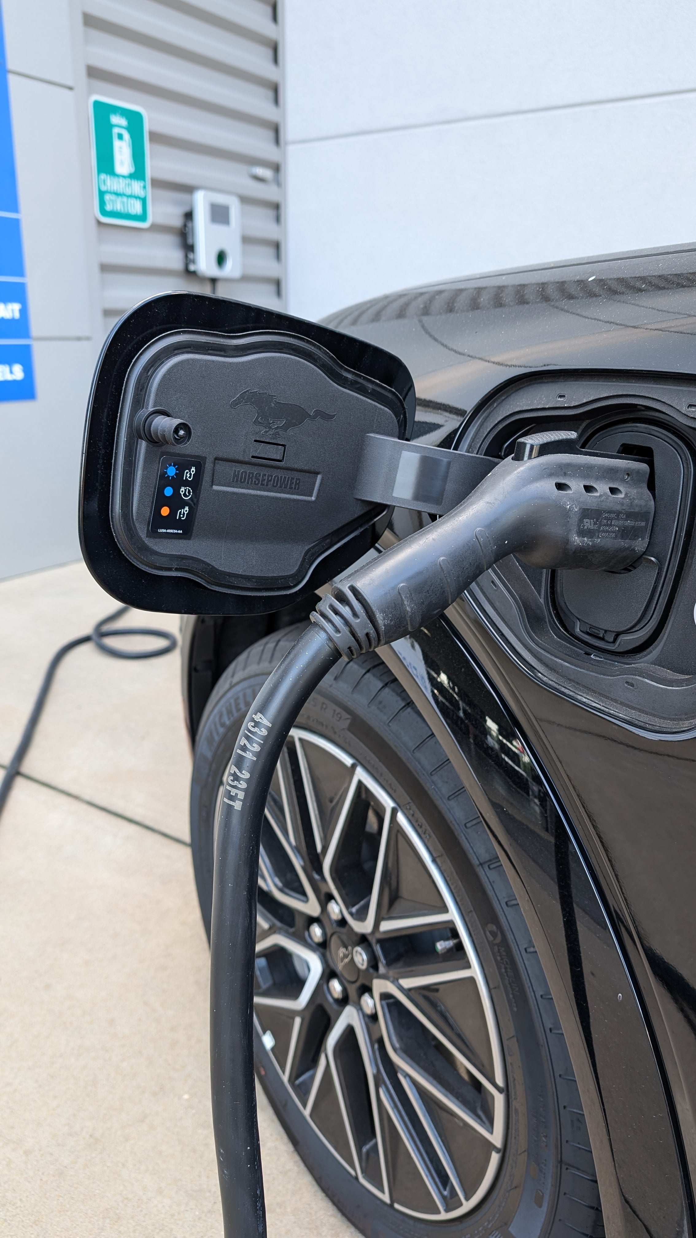 Mustang Mach-E charging at Crain Ford of Jacksonville