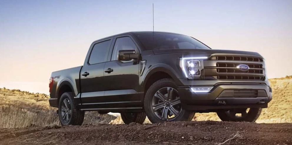 A parked, black 2022 Ford F-150. | Ford dealer in Jacksonville, AR.