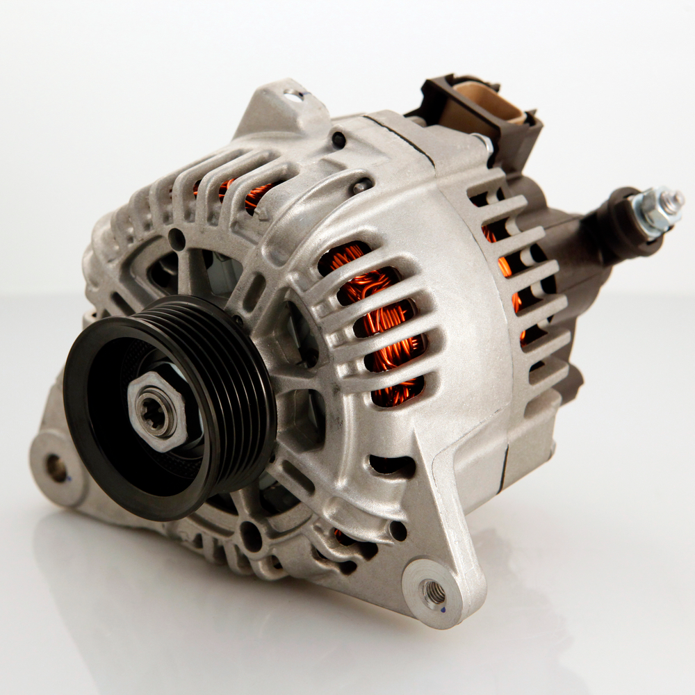 A new alternator on a white table. | Ford service in Little Rock, AR.