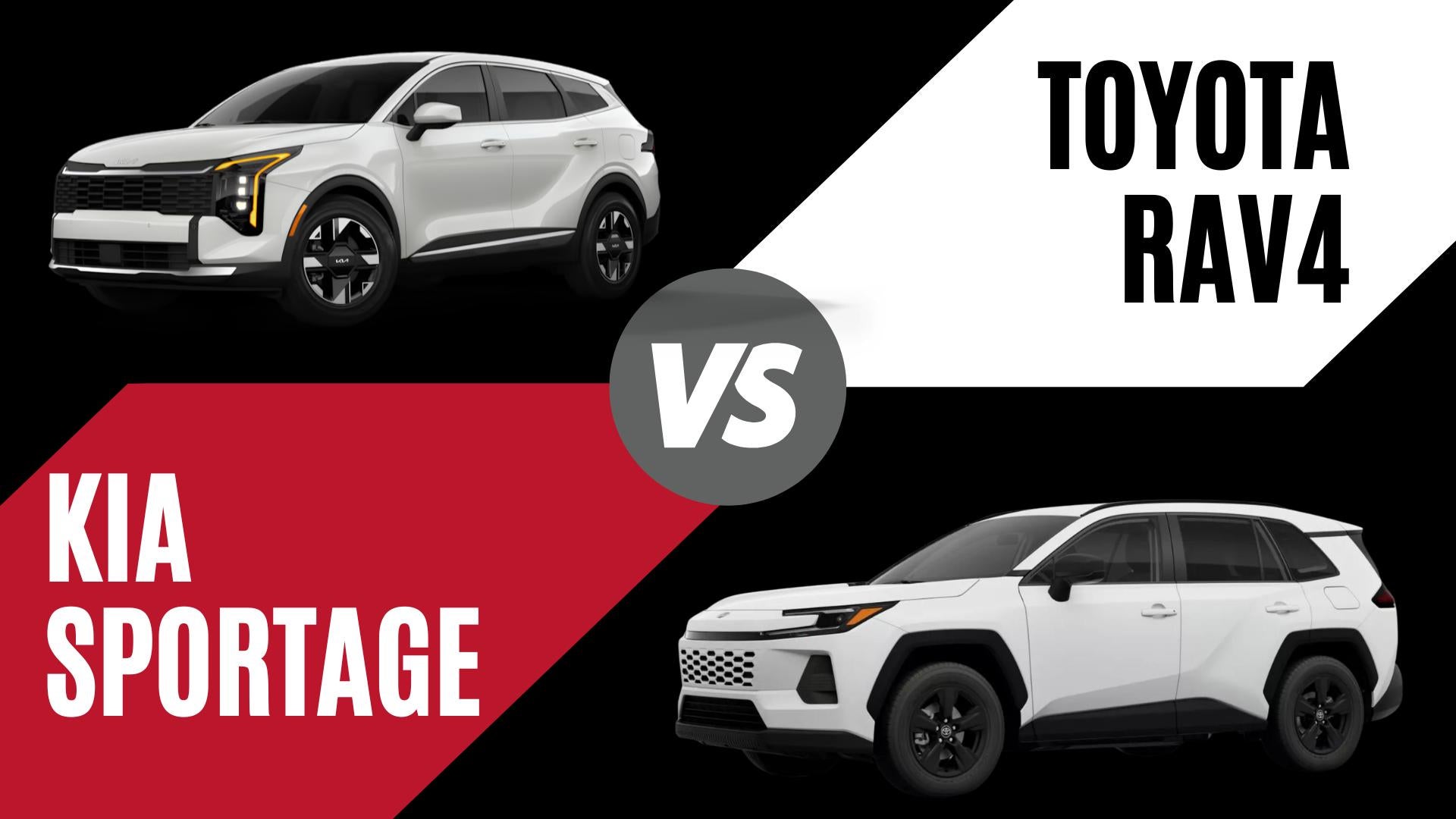 2026 Kia Sportage and Toyota RAV4 compact SUVs compared for fuel economy, technology, and versatility in Sherwood, Arkansas