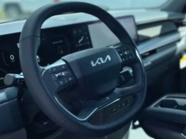 EV9 Steering Wheel and Infotainment