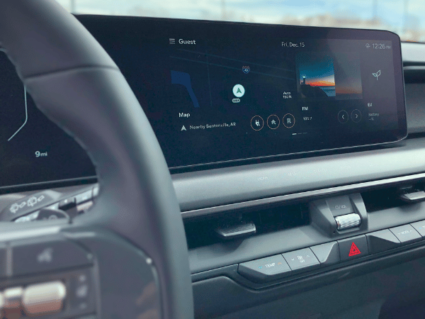 Infotainment Screen inside Kia Vehicle
