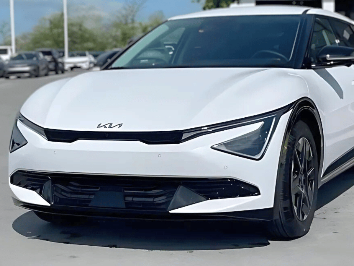 All-Electric White EV6 at Crain Kia of Conway