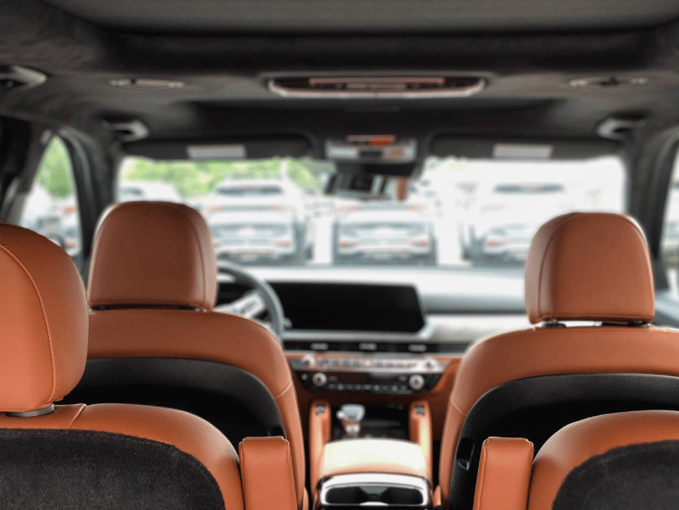interior of Kia SUV