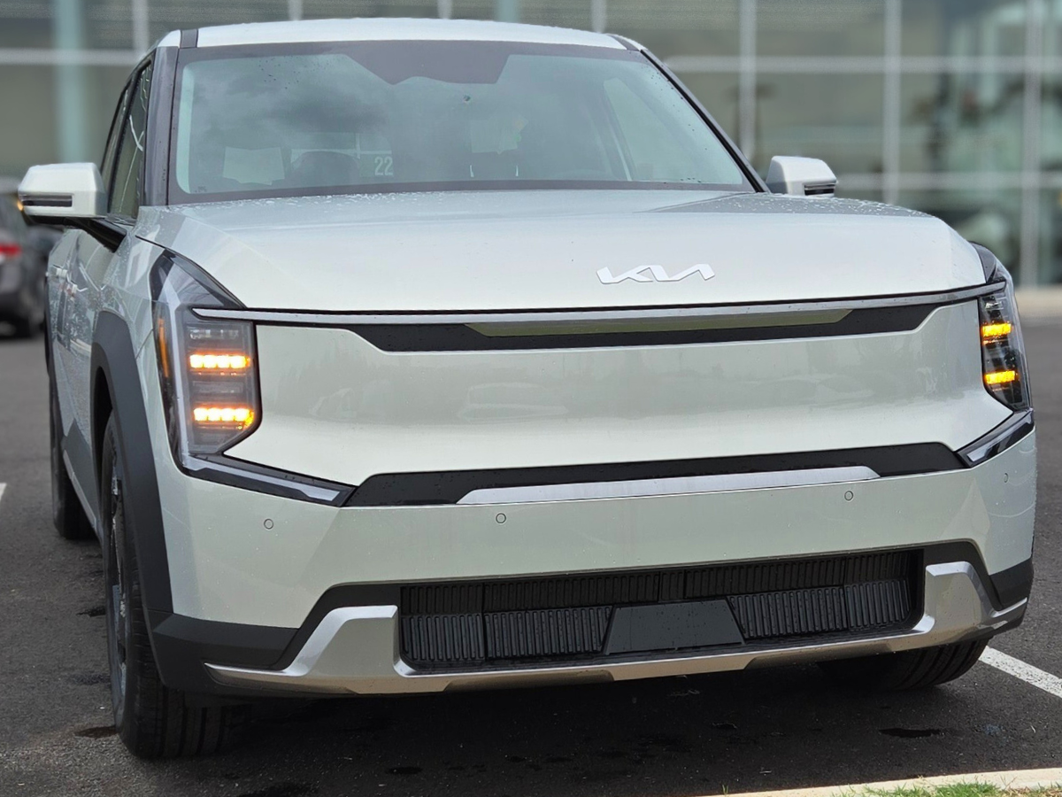 New 2026 Silver EV9 at Crain Kia of Bentonville