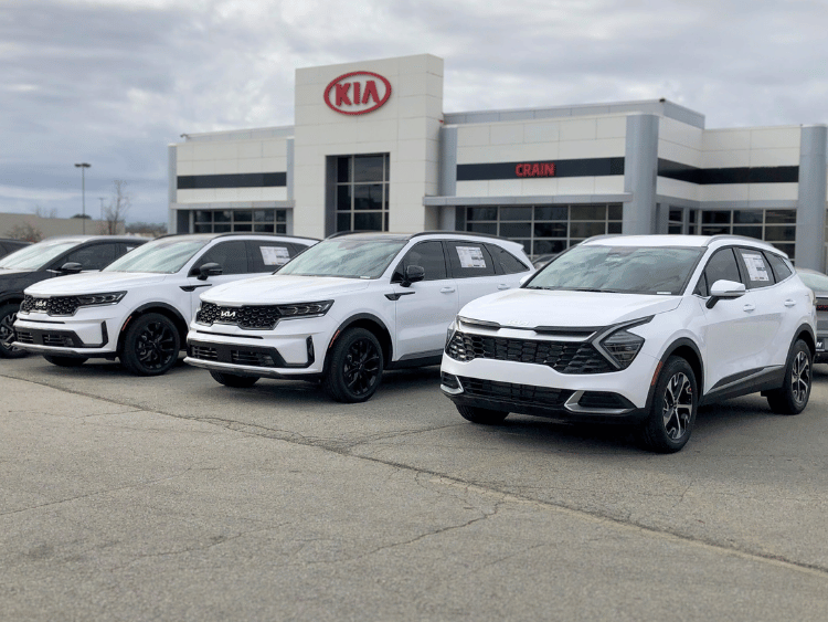 Exterior of Crain Kia of Bentonville