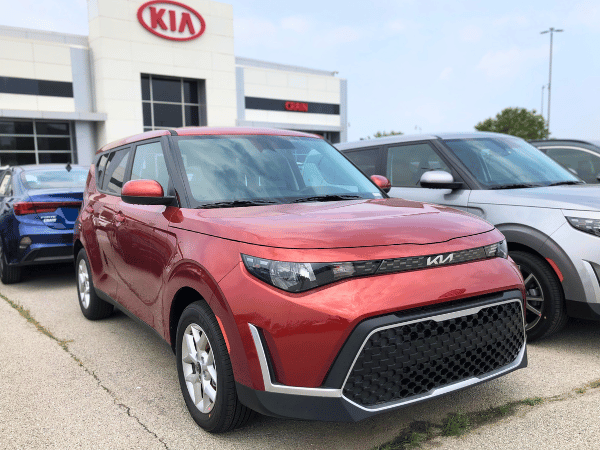 Photo of a Red Kia Soul in Bentonville, AR