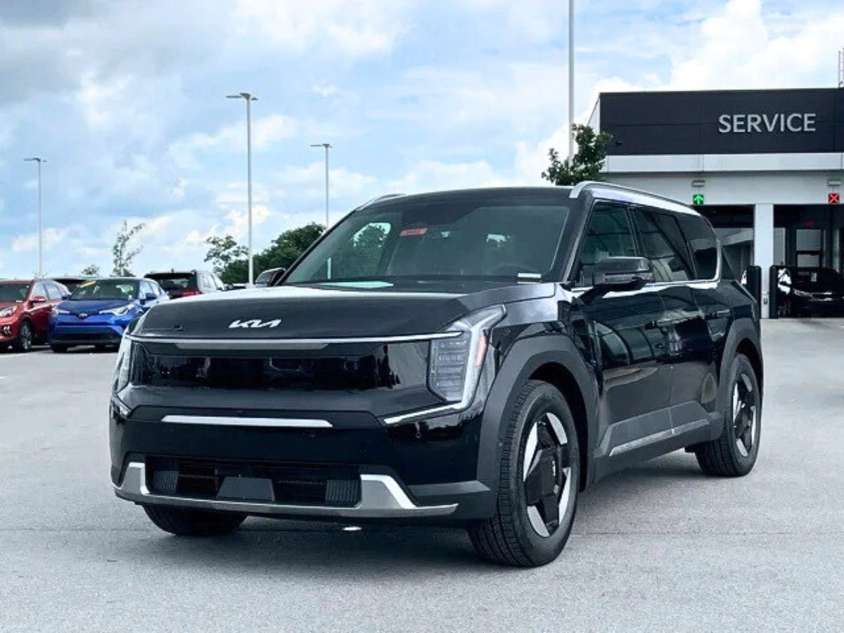 Black 2026 Kia EV9 Outside Crain Kia of Bentonville