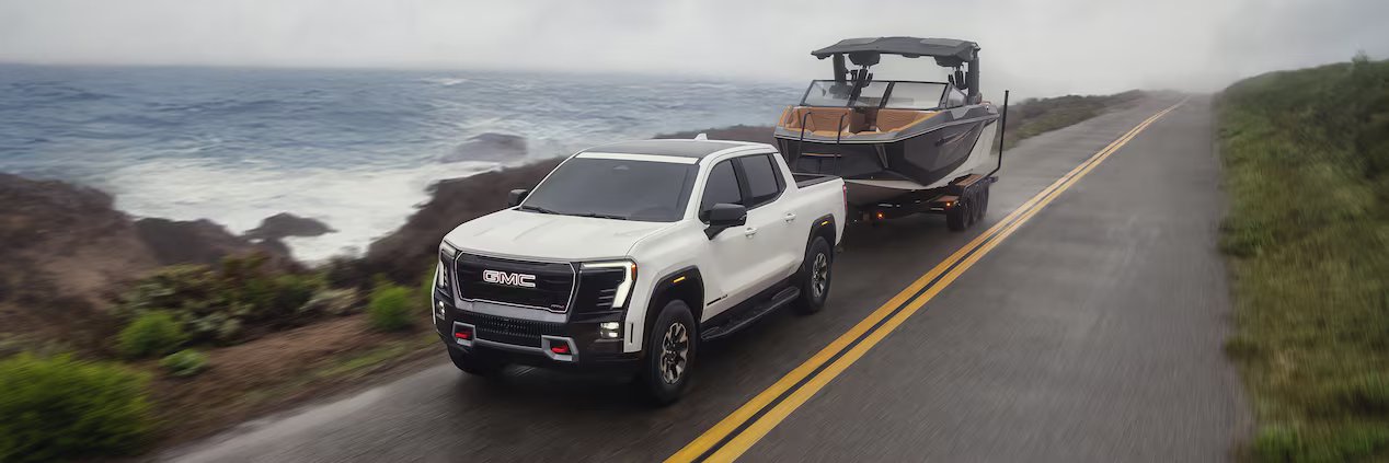 The 2026 GMC Sierra EV towing