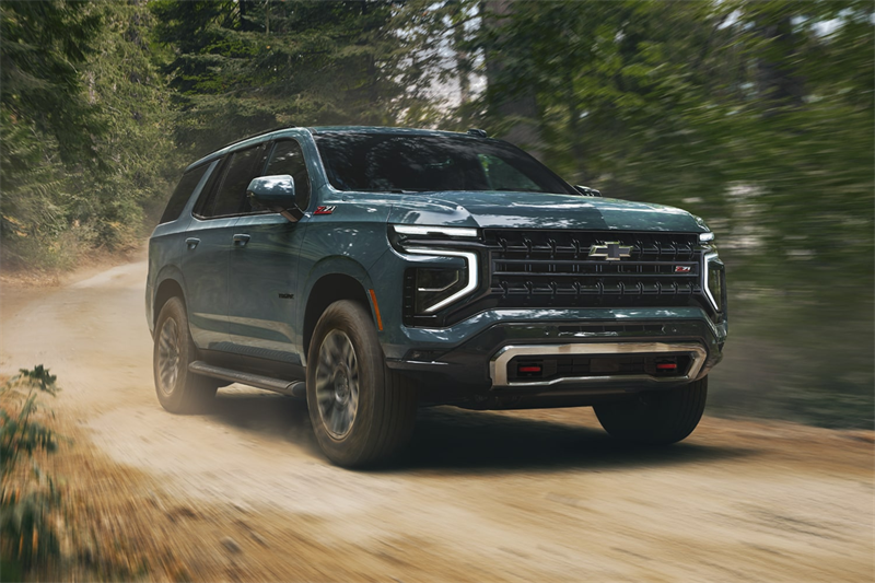 2026 Chevy Tahoe driving on dirt raod
