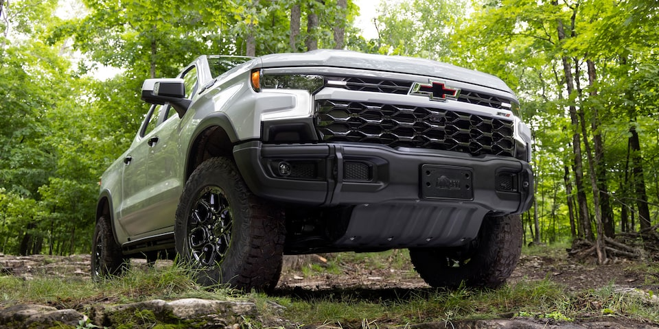 2024 Chevy Silverado 1500 on Wooded Trail