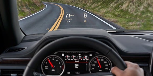 2021 Chevrolet Suburban heads-up display (HUD)
