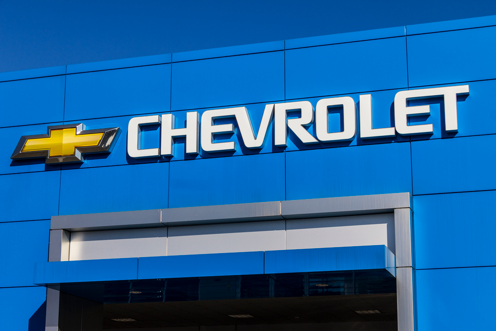 Front store chevrolet sign