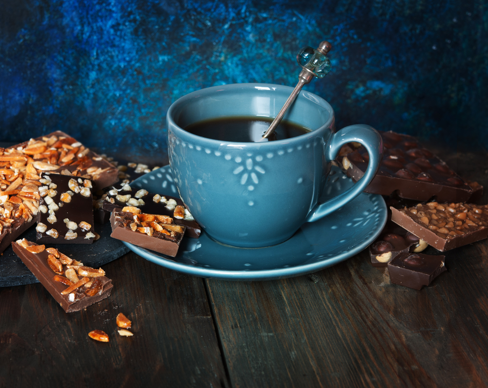 blue coffee mug