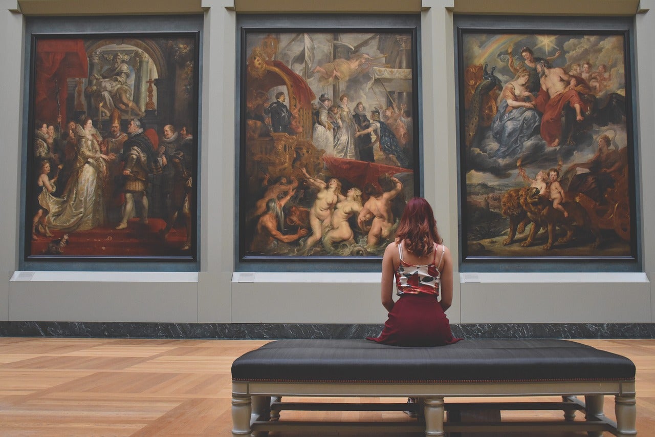 Woman at Museum