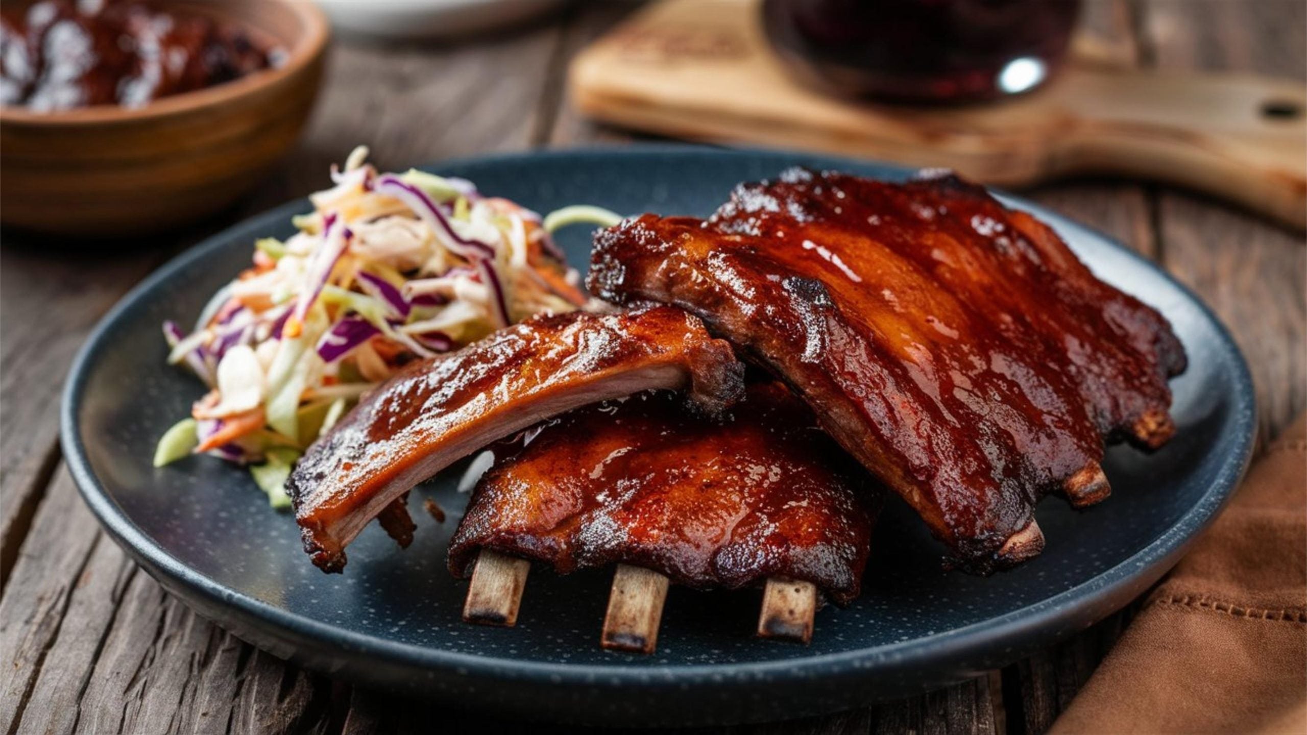 Bbq,Ribs:,Tender,Bbq,Ribs,With,A,Smoky,Glaze,And