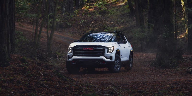 2026 White GMC Terrain in Forest standing
