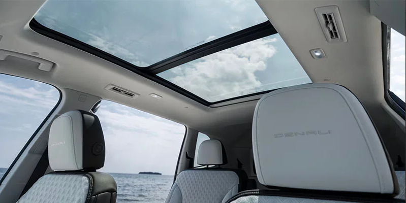 A photo of the inside of a 2026 GMC Acadia