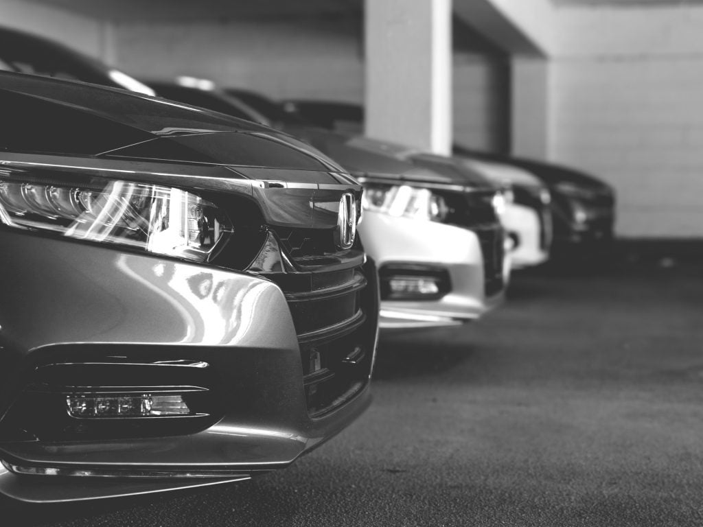 Cars in a garage