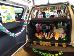 Full Trunk of School Supplies