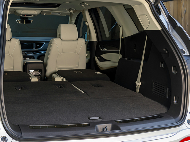 The trunk of a SUV vehicle