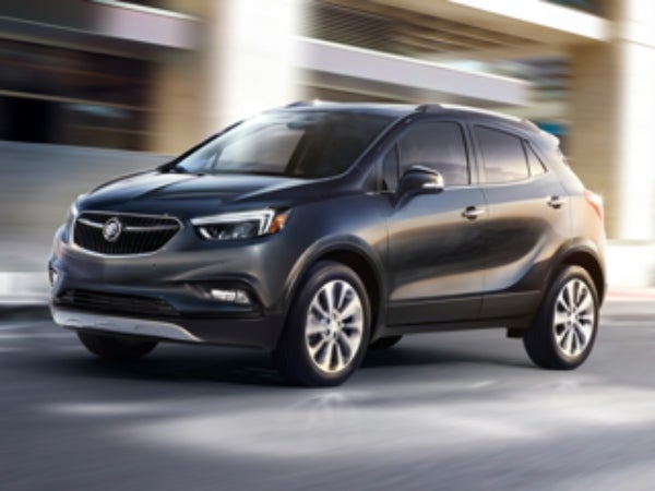 A black Buick Encore driving