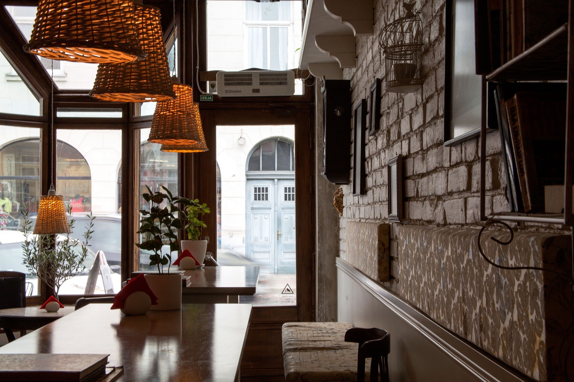 The inside of a coffees shop