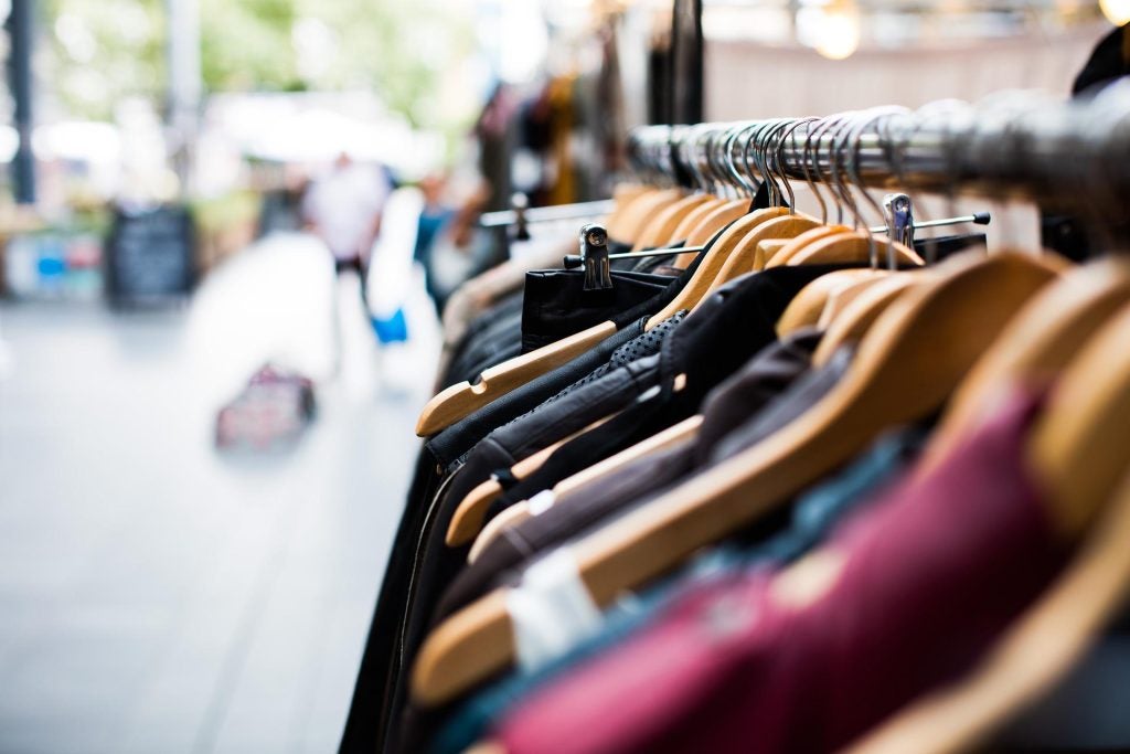 Hangers with Clothes