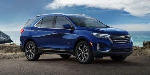 Blue 2022 Chevrolet Equinox