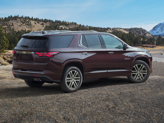 A Chevy Traverse parked outside