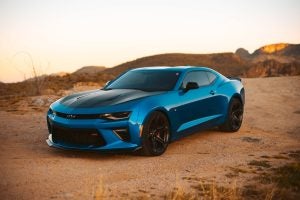 Blue used Chevy vehicle