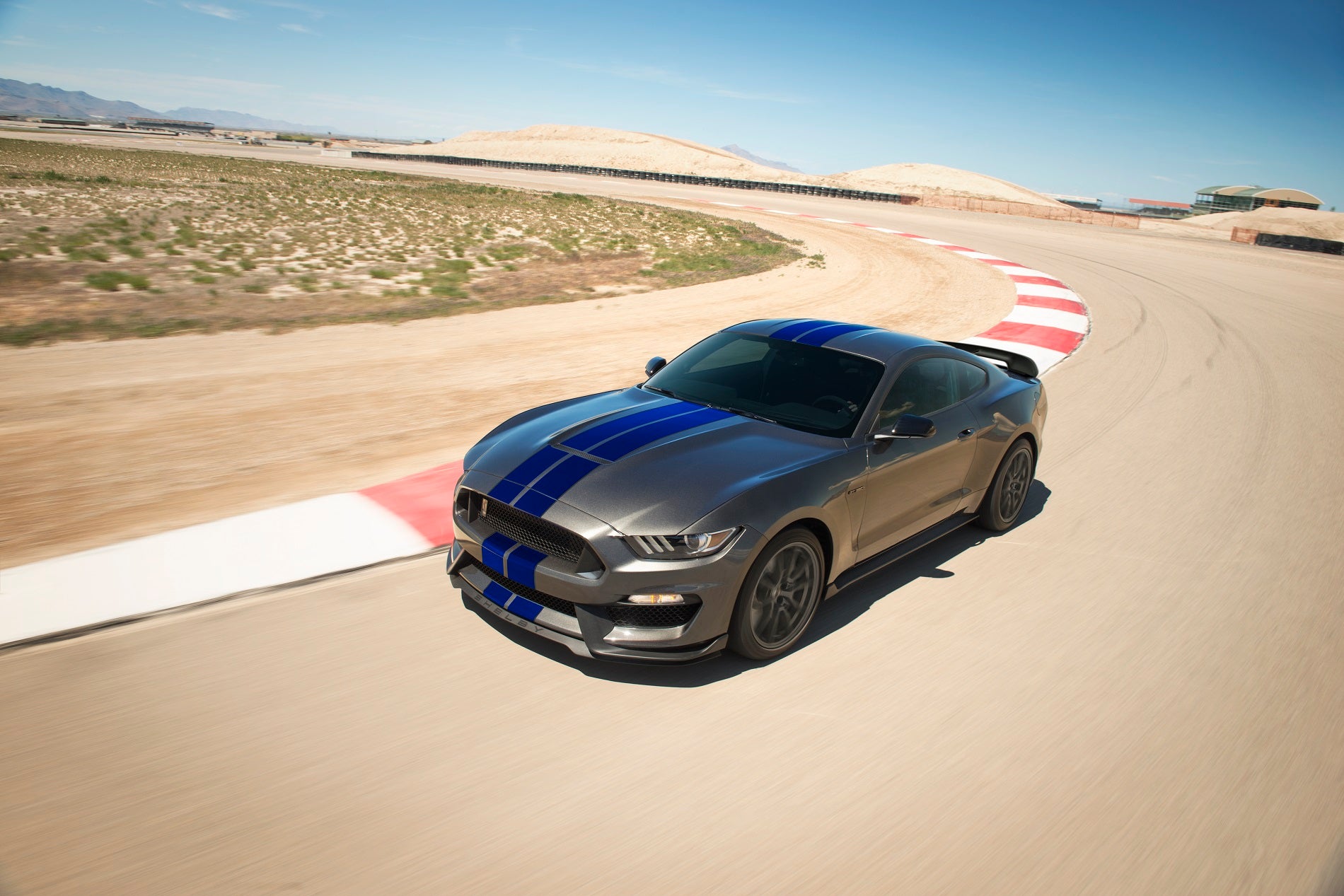 Ford Mustang Driving on Track