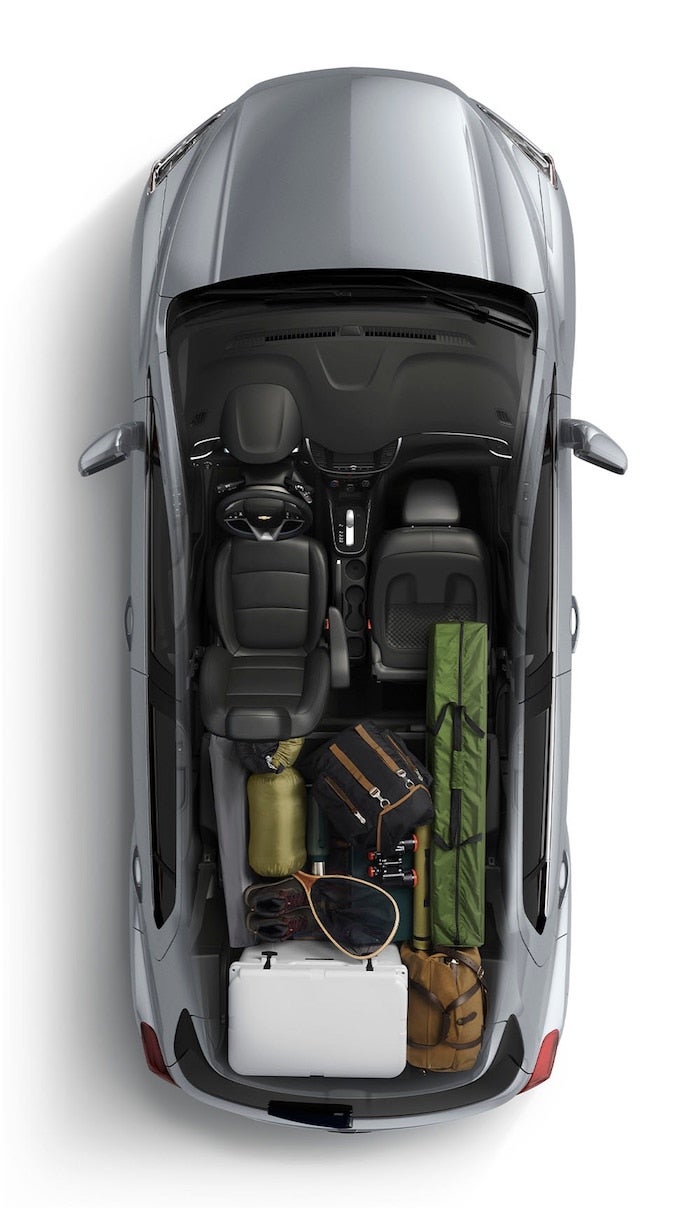 2021 Chevrolet Trax top-down cargo view