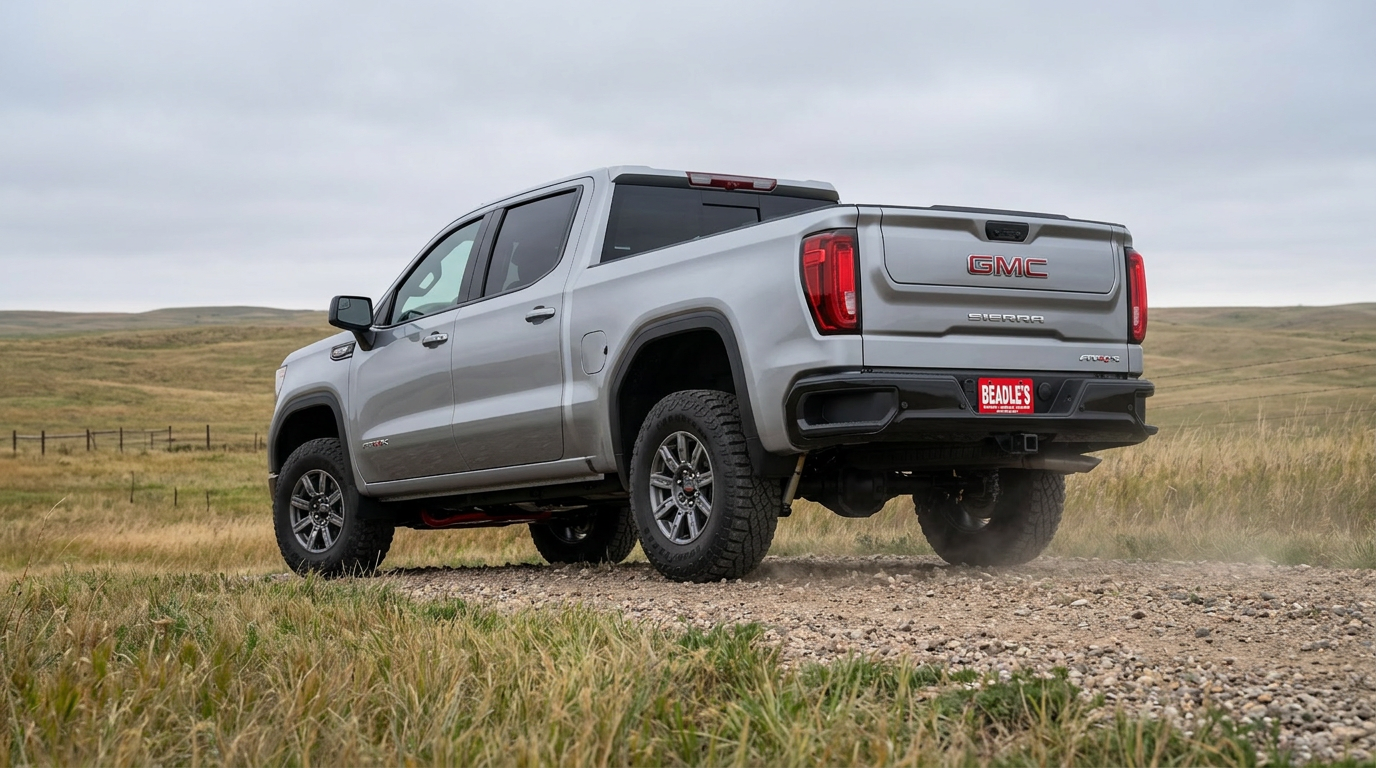 2026 GMC Sierra 1500 AT4X off-road wheels and suspension detail