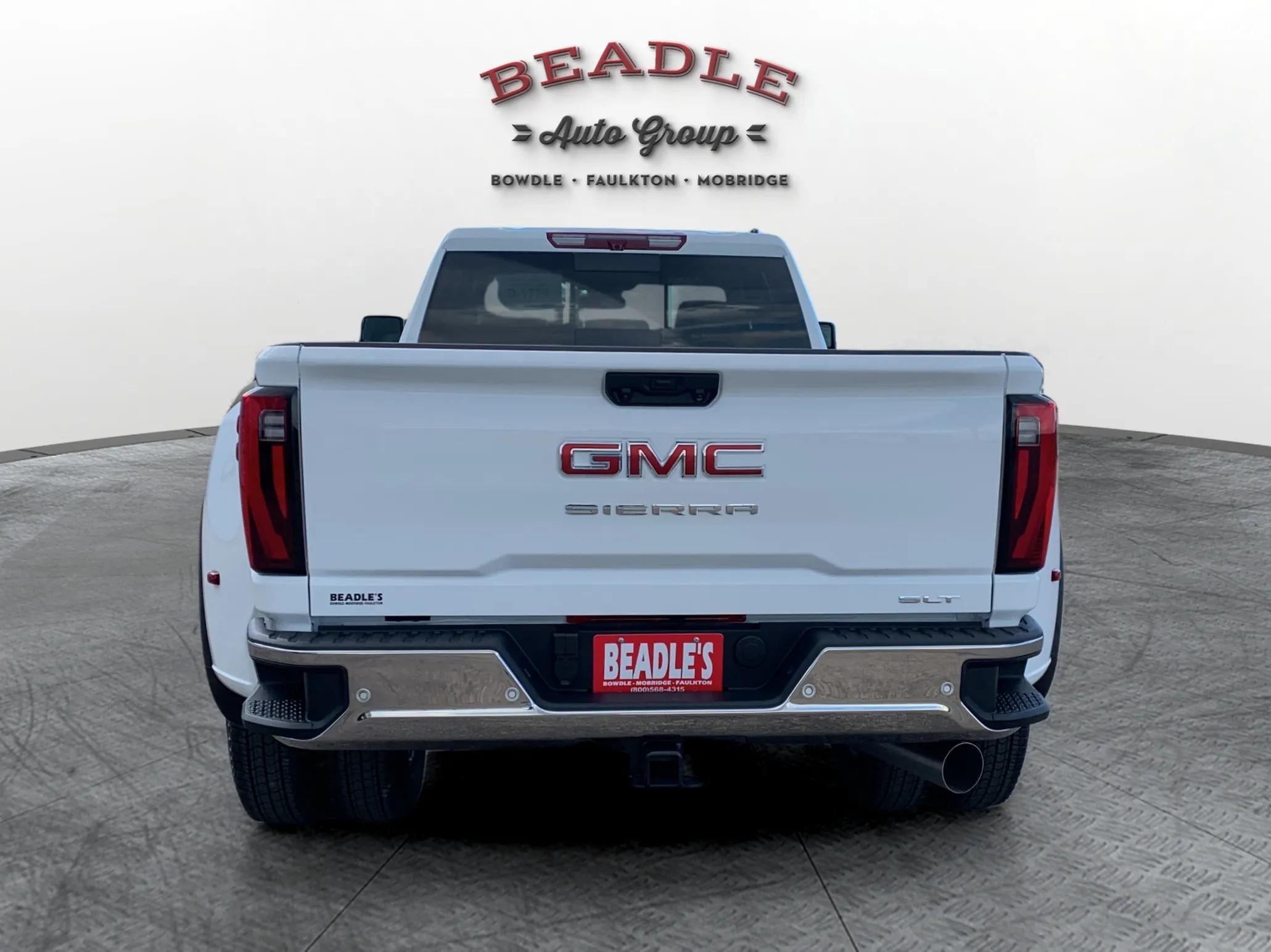 2026 GMC Sierra 3500 HD SLT dually in Summit White at Beadle Chevrolet GMC in Mobridge