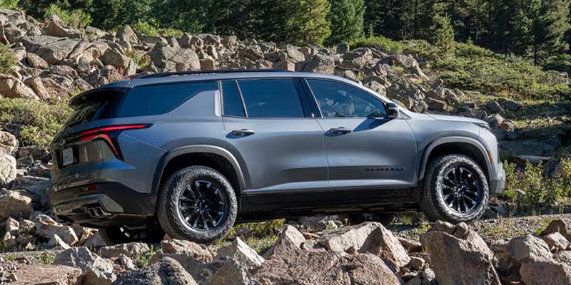 Chevy Traverse in mountains