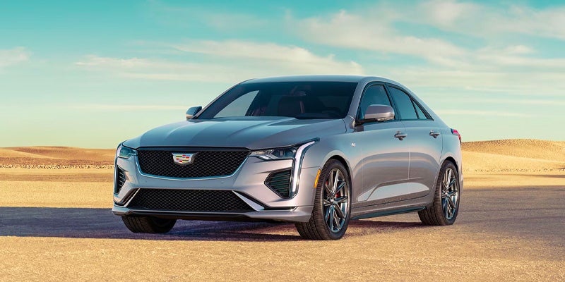 2026 Cadillac CT4 luxury sedan exterior view in Merrillville Indiana