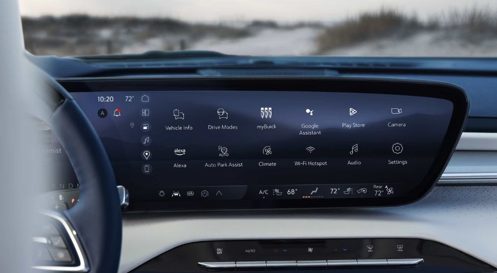 Infotainment display on a 2026 Buick Enclave.